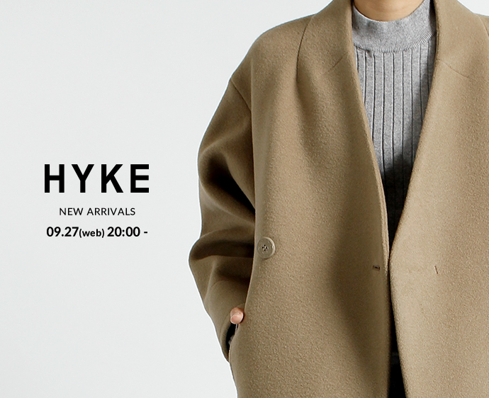 HYKE定番ダッフル＆新作ピーコート入荷-9/27 | st company online