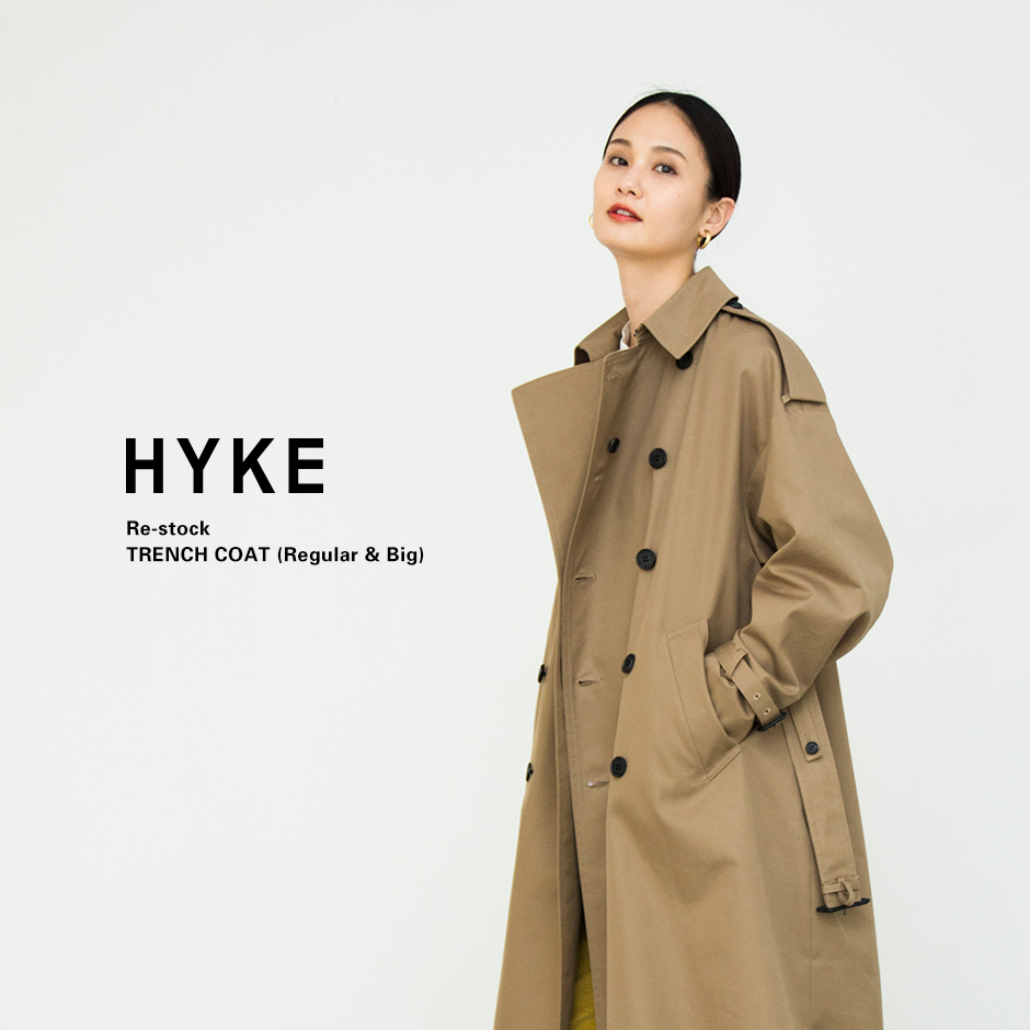 HYKE＞トレンチコート再入荷 03.02 | st company online store 入荷 ...