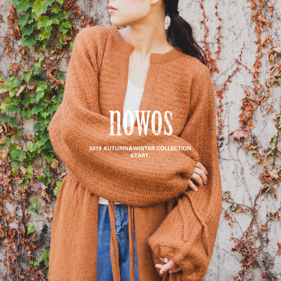 nowos] ニットポンチョ-