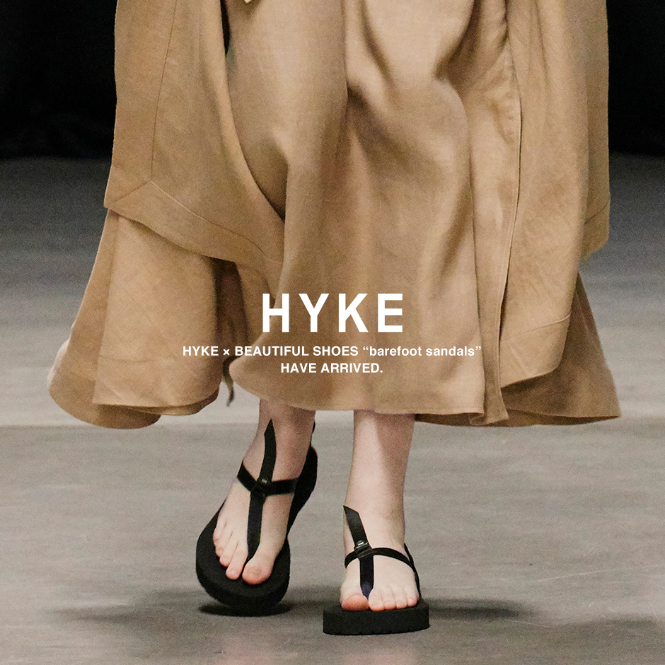 HYKE＞ベアフットサンダルが入荷-5.28 | st company online store 入荷案内ブログ