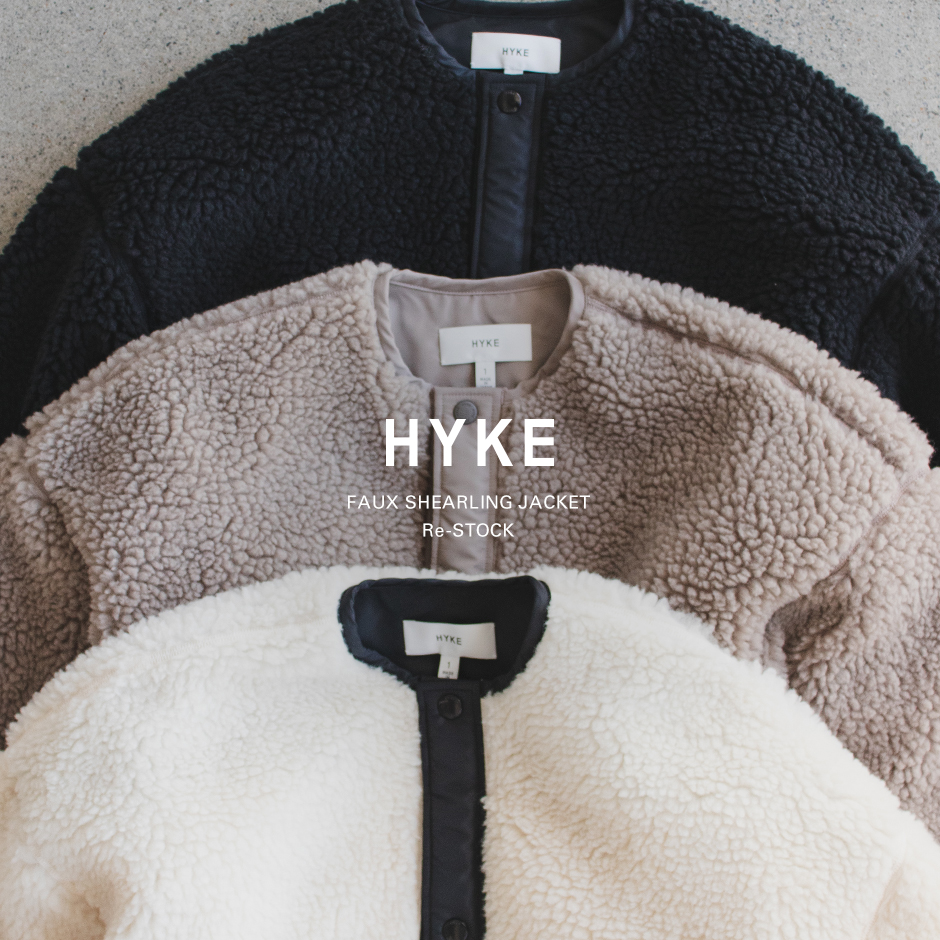 HYKE＞ボアジャケットが再入荷！ | st company online store 入荷案内 ...