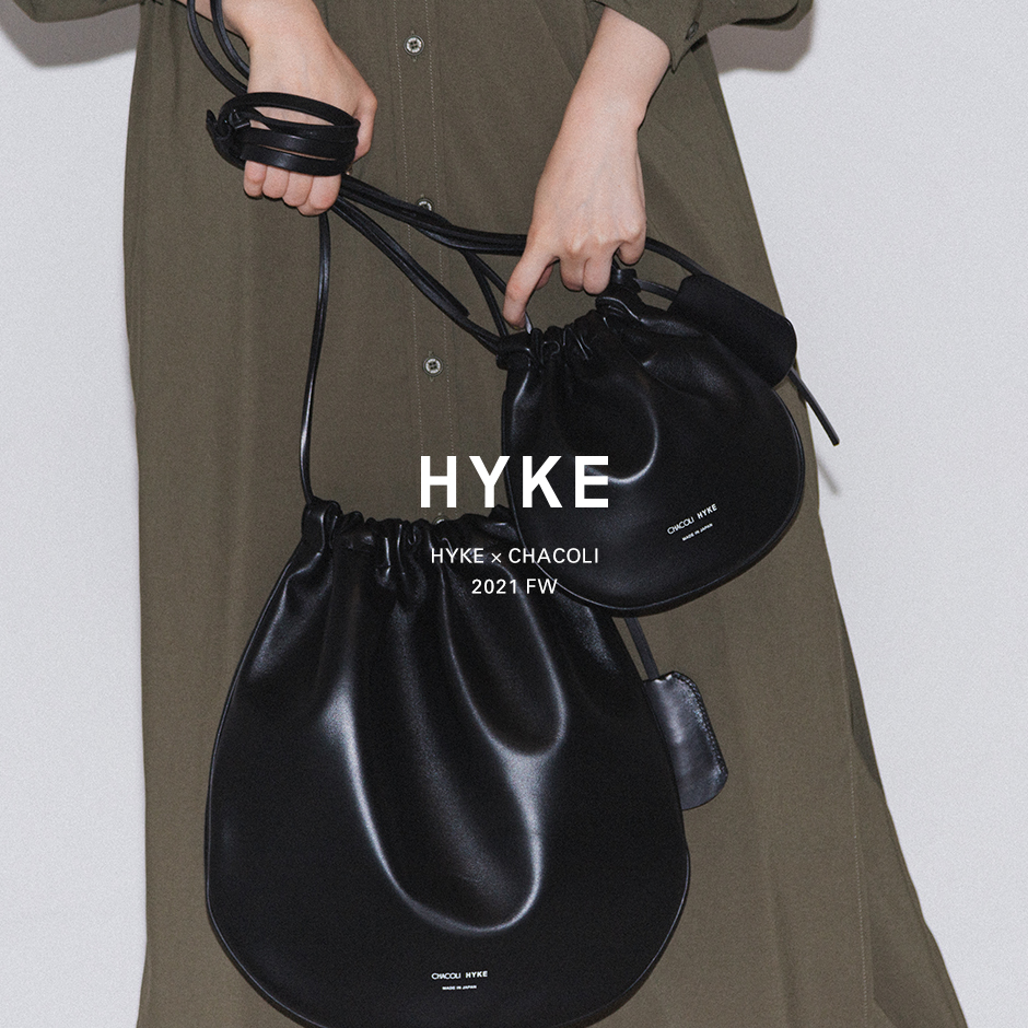 CHACOLI×HYKE LEATHER DRAWSTRING BAG2万円承知致しました