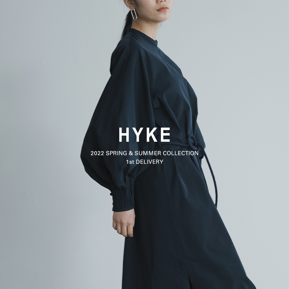 3周年記念イベントが 2023ss HYKE ハイク TASLAN TWILL DRESS