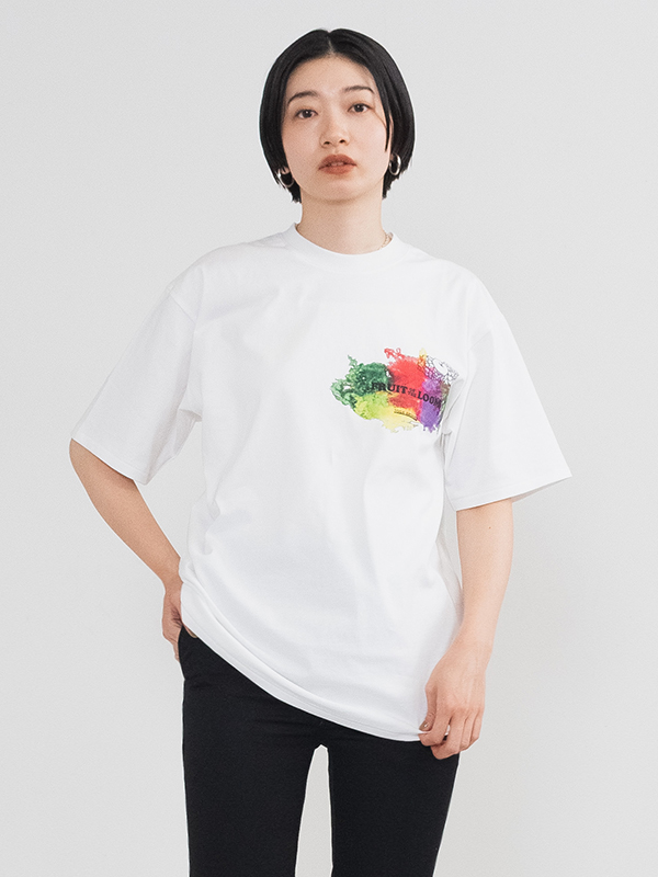 TOGA×FRUIT OF THE LOOM＞プリント Tシャツ（白） - トップス